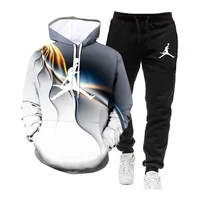 2022 hot sale mens tracksuit hoodies and sweatpants high quality 3d printed colorful sweatshirts autumn casual fashion sportwear