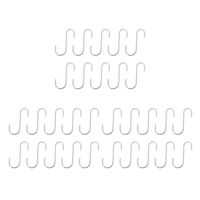 

30X S Stainless Steel Suspension Hooks For Kitchen Cookware Or Butcher Meat