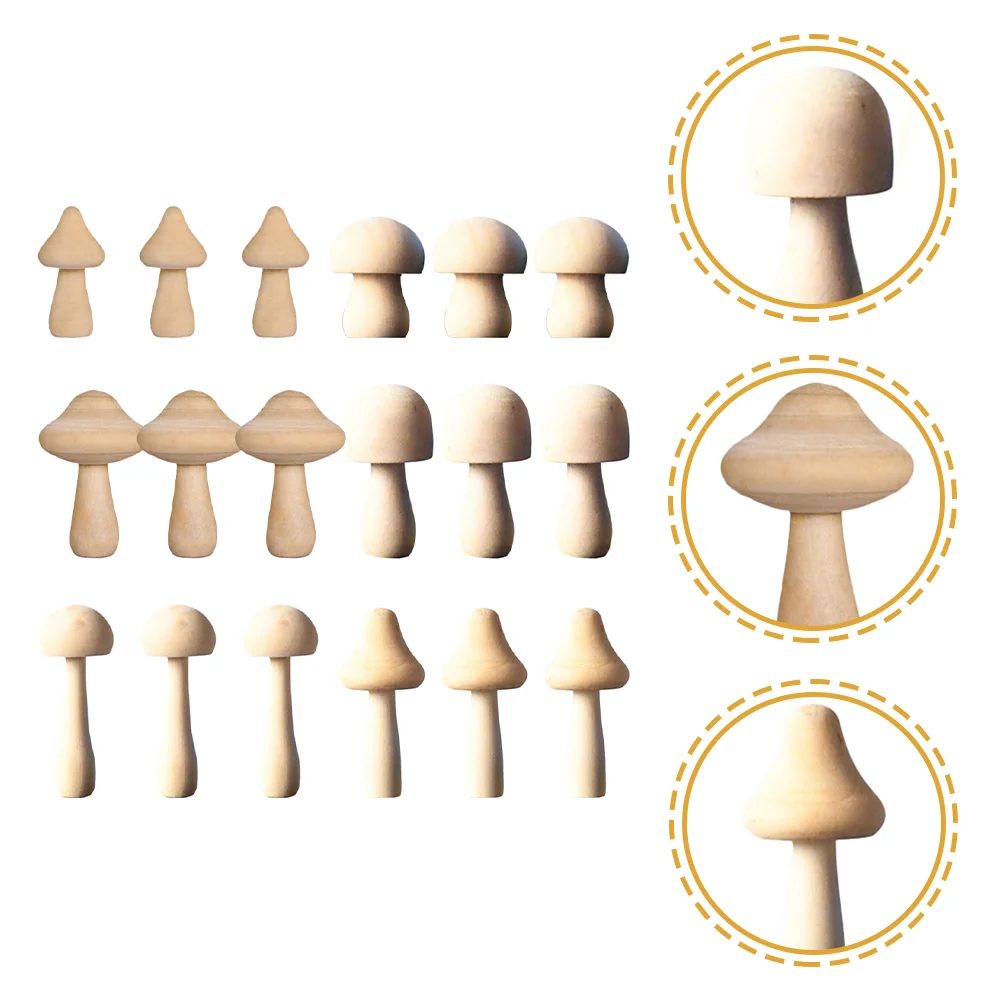 

Wooden Mushroom Pegunfinished Wood Unpainted People Bodies Figures Toy Painting Kidsfigure Blank Shapes Mini Plain