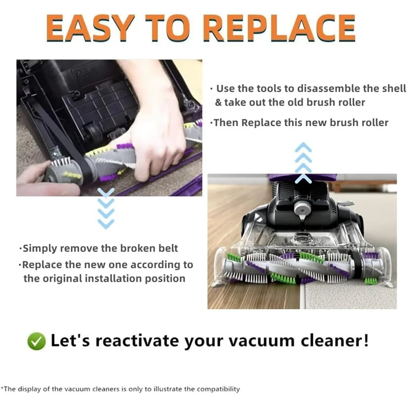 Сменный ролик для пылесоса Bissell 2252 2253 2254 22543 2255 2256 2258 2489 24899 1327 1333 Crosswave