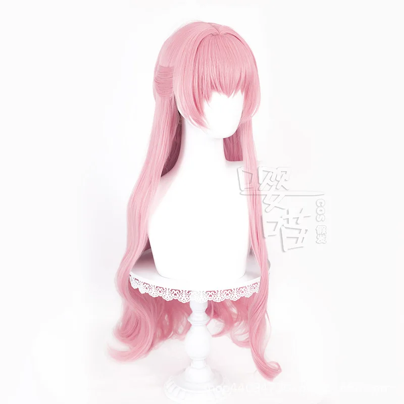 Vocaloid Miku Косплей Парик 90 СМ Розовый Один Хвост Термостойкие Синтетические Волосы