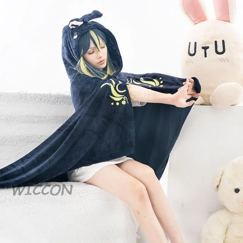 Флисовая толстовка с капюшоном одеяла и накидка для девочек