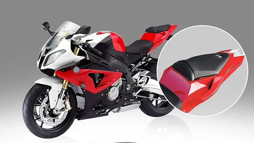 

Motorcycle Rear Passenger Back Pad seat Cushion for S1000rr 2012-2018