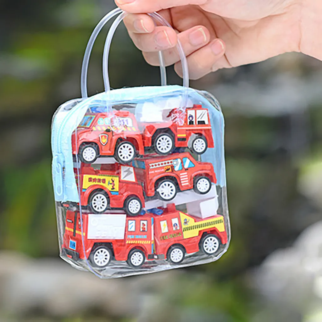 

6 шт. мини-автомобиль, Игрушечная модель, городской автомобиль, игрушечный строительный автомобиль, образовательные детские игрушки, подарки, мини-игрушка B1801