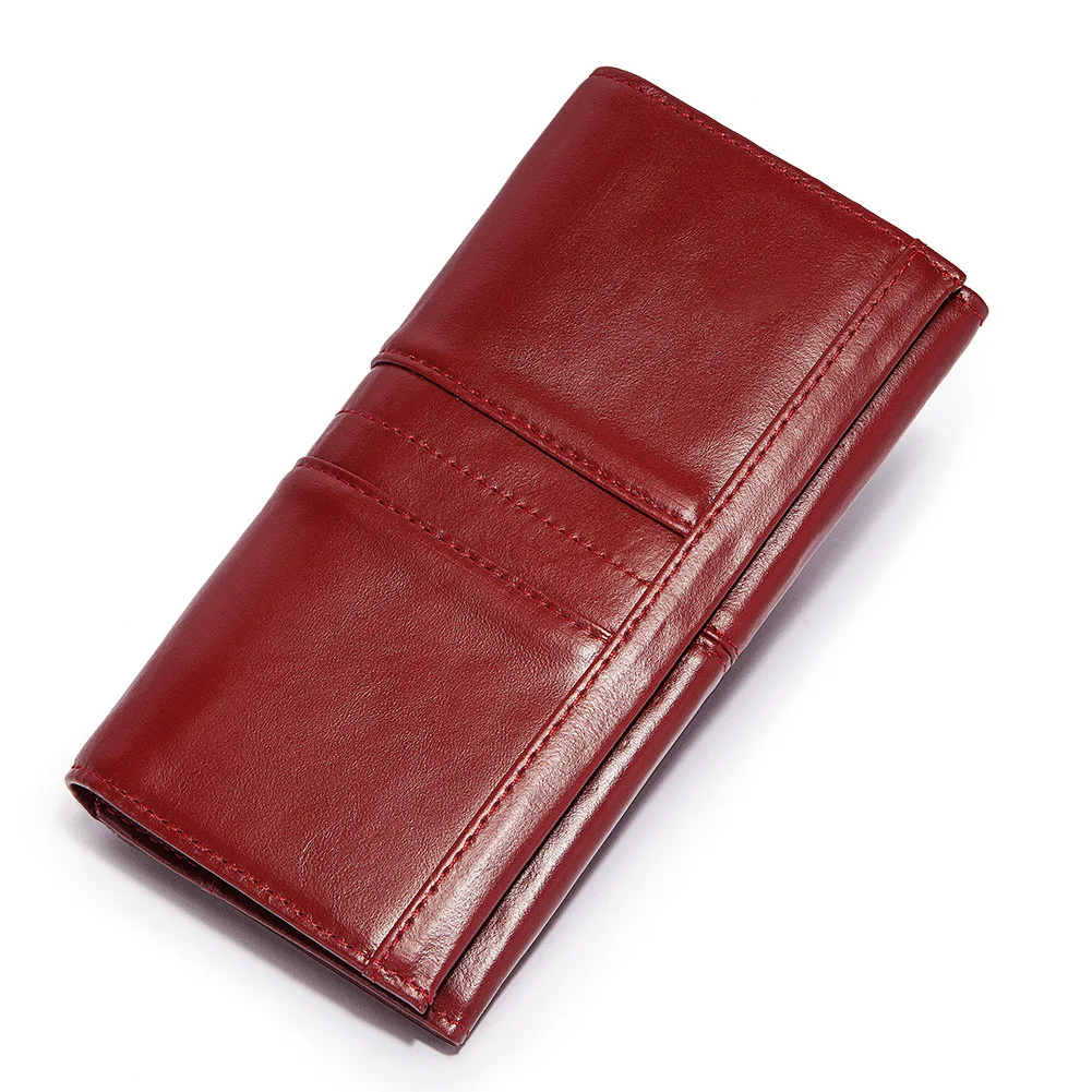 

2023 Hot Sale Genuine Leather Women Wallet Long Multi-Card Holder Large Capacity 2023 Wallet for Women Mobile Phone Purse