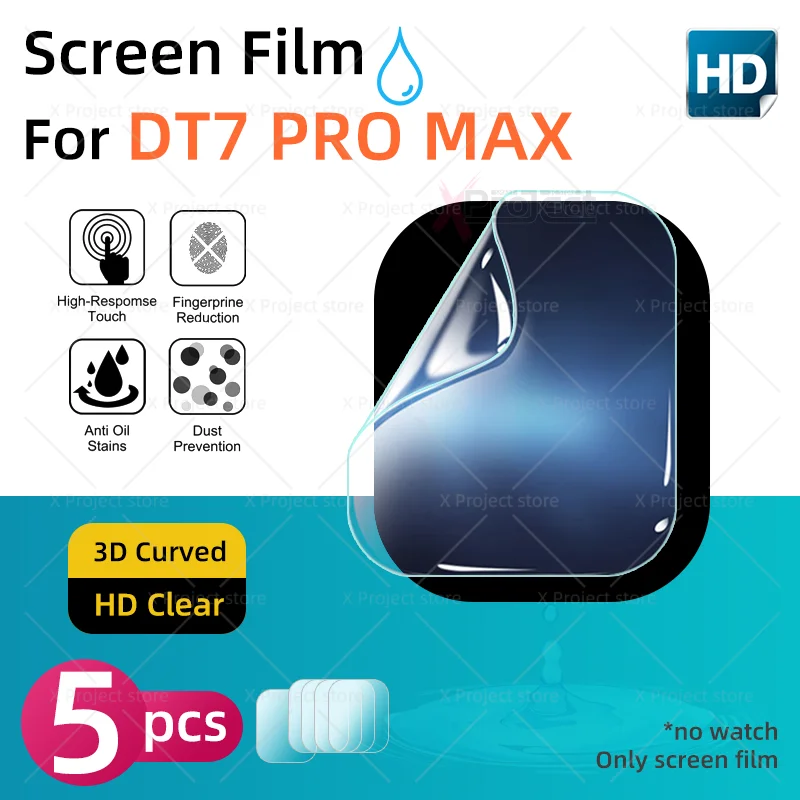 Защитная пленка для смарт-часов DT7 PRO MAX Гидрогелевая DT7PROMAX водонепроницаемые