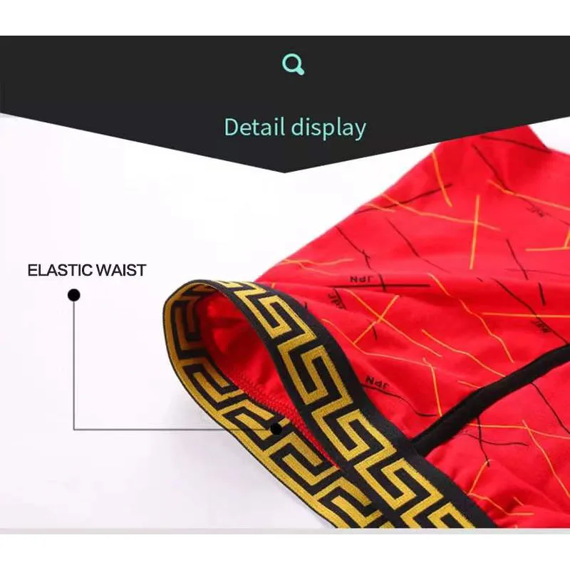 Men's Panties 4pcs Cotton Boxer Printing Underwear Man Pack Mens Boxers Underwear Mens Underpants Hot Sale Boxershorts Men Boxer