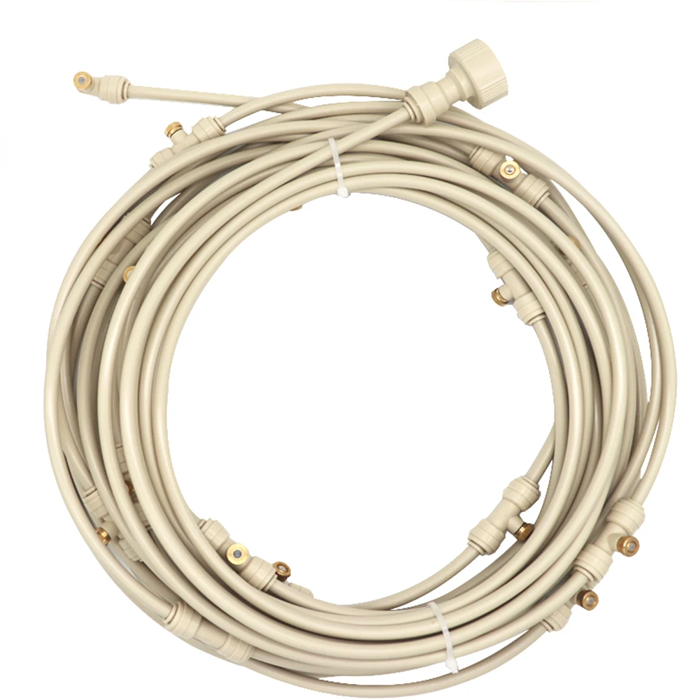 

Прохладный внутренний дворик Breeze, комплект вентилятора для наружного сада, легко устанавливаемые сопла, низкое давление, орошение в теплиц...