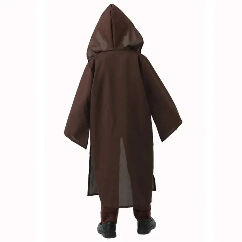 Костюм джедая детский костюм ОБИ Ван Кеноби с капюшоном и поясом карнавальный на