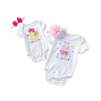 babany bebe newborn baby girl short sleeve rompers 1st easter infant jumpsuit toddler cotton clothing soft costume