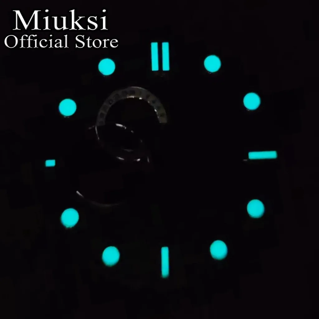 Miuksi 32 мм черный синий зеленый белый стерильный циферблат часов светящийся