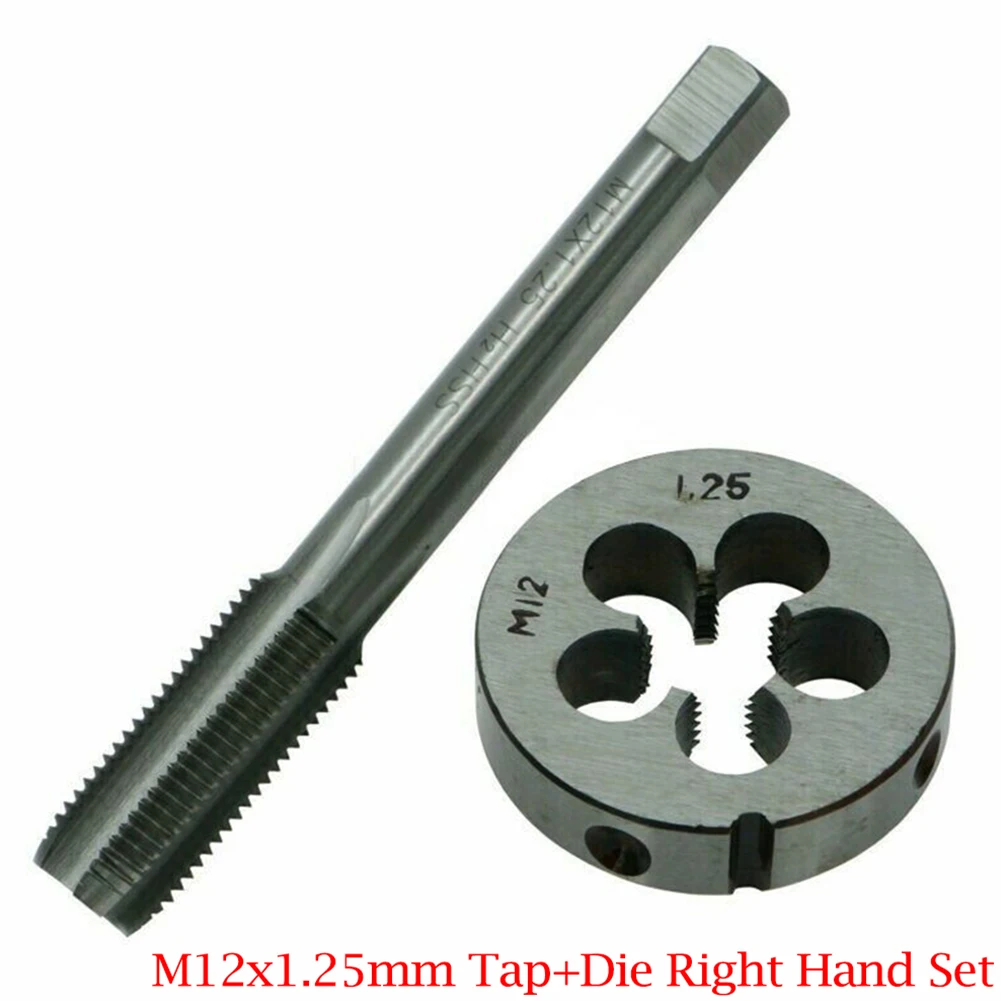 

New Practical Tap+Die Hand Taps (HSS) M12x1.25mm Metalworking Metric Polish Right Hand Thread Diameter (D) 12mm