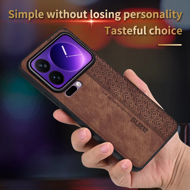 Фото Чехол для Xiaomi 17 Pro 5G, задняя крышка, противоударный матовый кожаный чехол, мягкий чехол для Xiaomi 17 Pro №4