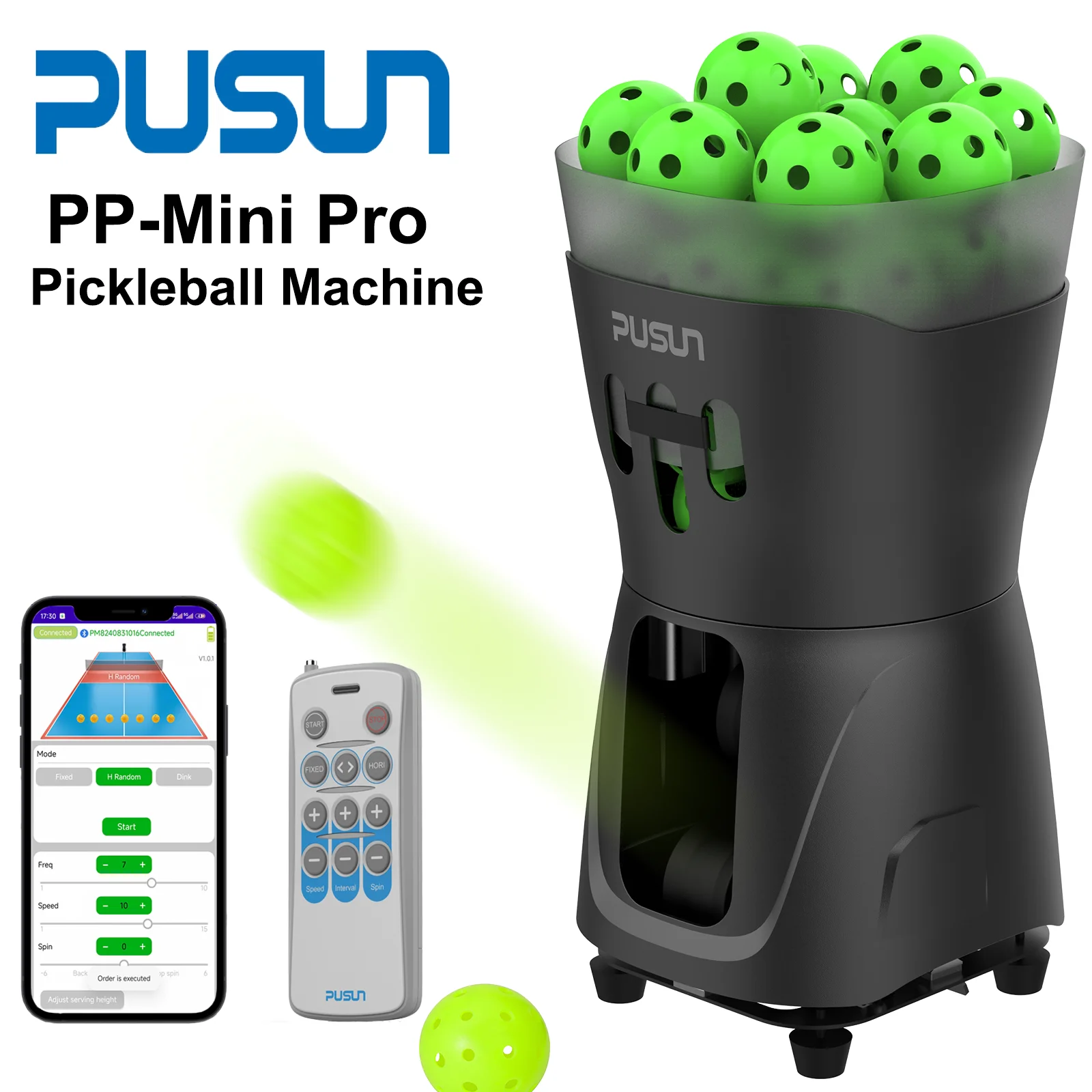 Машина для производства пиклбола пусковая установка PUSUN PP-Mini Pro тренировок