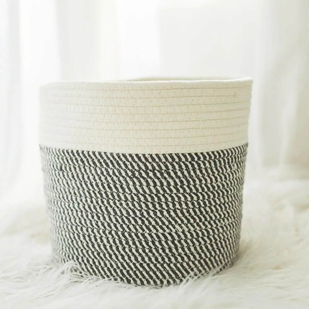 

Multi-purpose Waterproof Rounded Edge Woven Storage Basket Household Supplies
