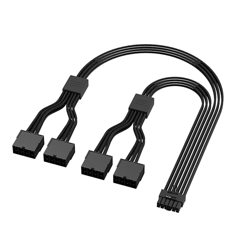 

1 шт. Удлинительный кабель PCIE 5,0, кабель питания 12 В hpwr, 16 контактов (12 + 4) папа-4x8 контактов, Удлинительный кабель для RTX 3090Ti и серий 4000
