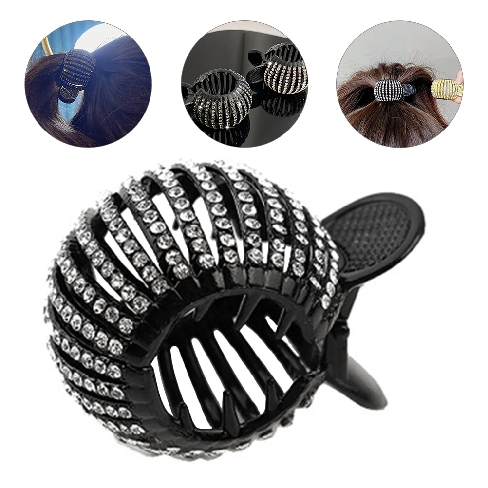 

Girls Barrettes Hair Bun Grip Jaw Clips Ponytail Cuff Claw Women Accessories Headdress Miss