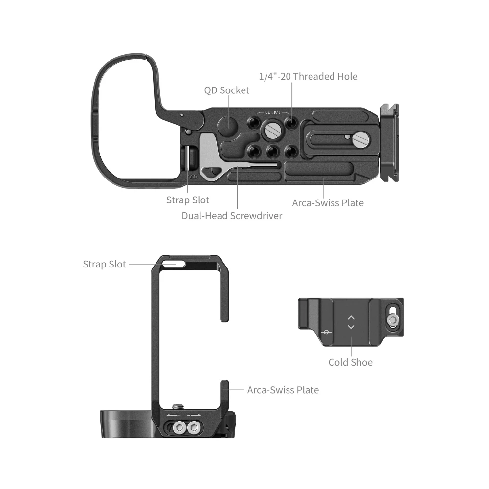 SmallRig L-образная Монтажная пластина/клетка для камер Canon EOS R5 Mark II 4983/4978