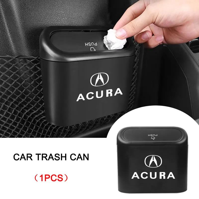 

Car Trash Bin Hanging Vehicle Garbage Dust Case Storage Box for Acura RDX Integra TLX CDX MDX RDX ZDX ILX TL RL Car Acessories