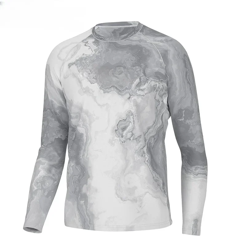 Мужская Летняя рыболовная одежда с длинным рукавом и защитой от солнца