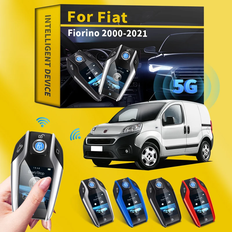 

For Fiat Fiorino 2000-2021 Modified Smart LCD Key Keyless Entry Car Key with LCD Screen one-key start Keyless Entry Remote Key