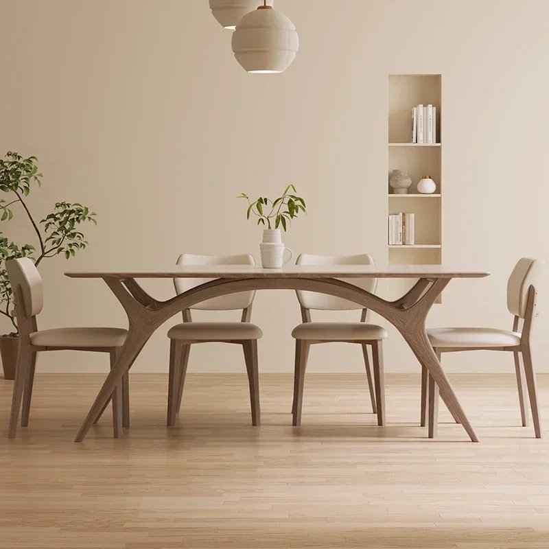 Скандинавский сланцевый современный простой белый воск из цельного дерева