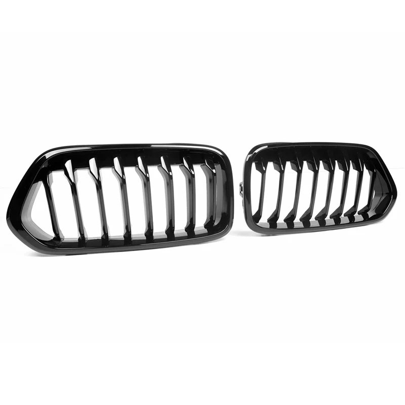 Черный передний бампер Однолинейный гриль почки для-BMW F39 X2 M35I Xdrive20d Xdrive28i Sdrive20i