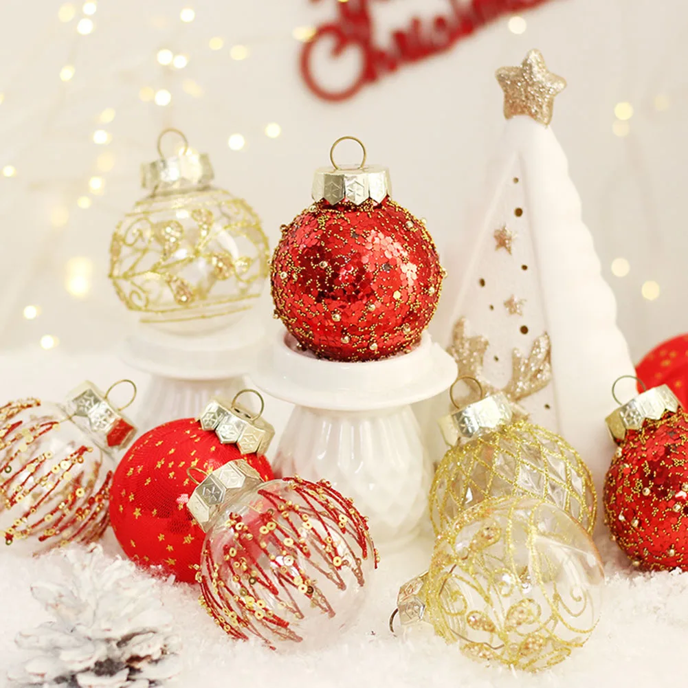 

25PCS 6cm Christmas Tree Balls Christmas Multicolor Ball Decorations Xmas Tree Hanging Ornaments For Home Navidad New Year