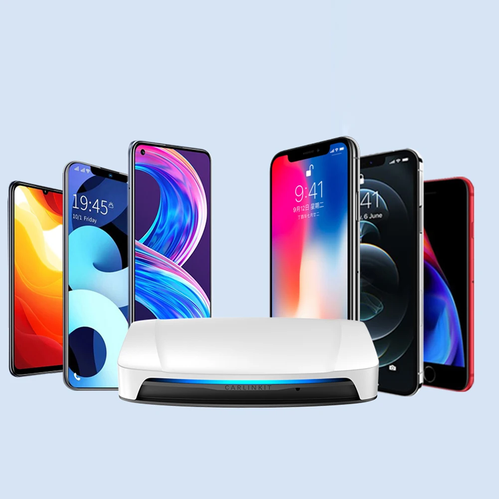 Carlinkit UHD TV приставка Android 13 0 Qualcomm 8-ядерный беспроводной CarPlay и Авто адаптер