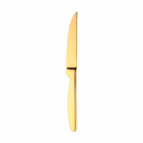 Радужный нож из нержавеющей стали для стейка, Западная Посуда для отеля, кухонная утварь, нож для фруктов, Бытовая Посуда, Золотой металлический нож