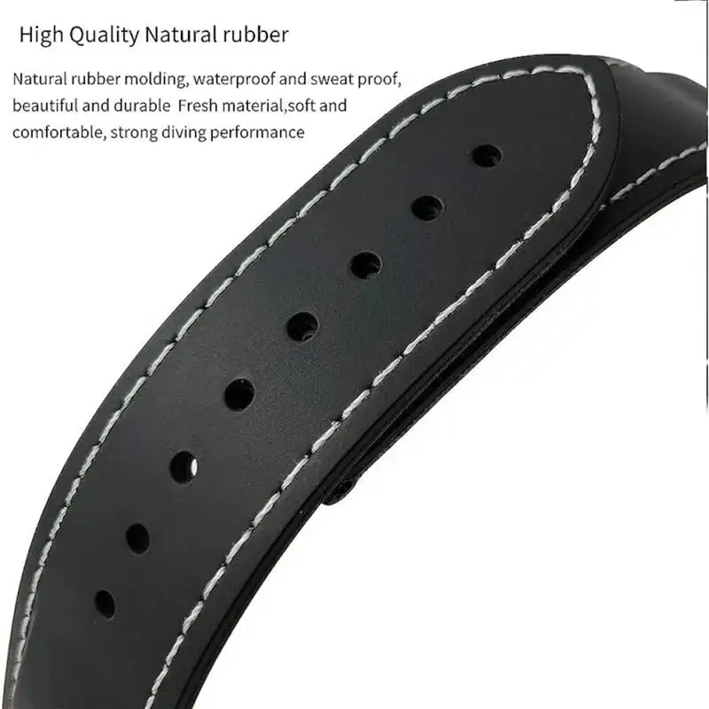 Резиновый ремешок TINTAG с изогнутым концом для часов Omega Seamaster Speedmaster Diver 300M Aqua Terra 150