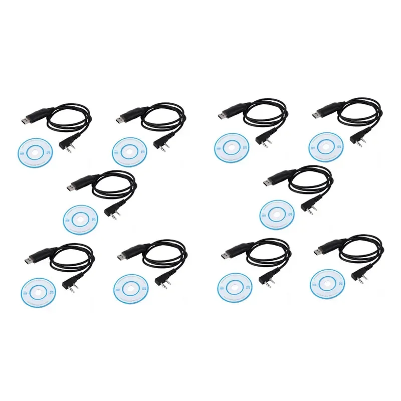 Лот 10 шт. USB-кабель для программирования Kenwood TK2100 TK3207 KPG-22 Baofeng UV-5R UV5R BF-888S UV-82 GT-3 UV-6R