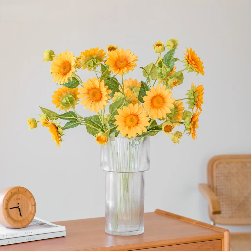 

Artificial Sunflower Simulation Sun Flower Gerbera Daisy Living Room Party Decoration Flower Shooting Prop Christmas