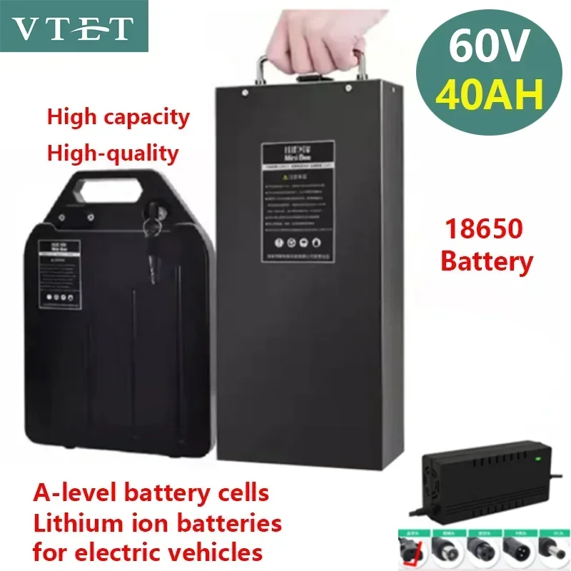 ia litowa 2024 do samochodu elektrycznego wodoodporna bateria 18650 60 В 20 Ач для двухколесного складного