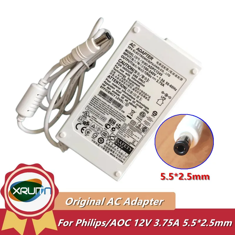 Оригинальное зарядное устройство переменного тока ADPC1245 12 В 3 75 А для Philips/AOC 239C4Q