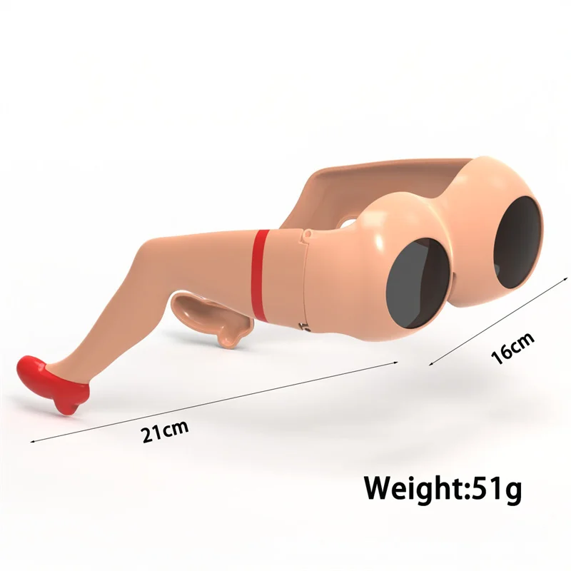 Новинка Забавные солнцезащитные очки с ягодицами портативные легкие взрослые