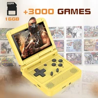 folding flap handheld game console dual system 3 0 inch ips display screen 3000 game console retro video games gifts for kids