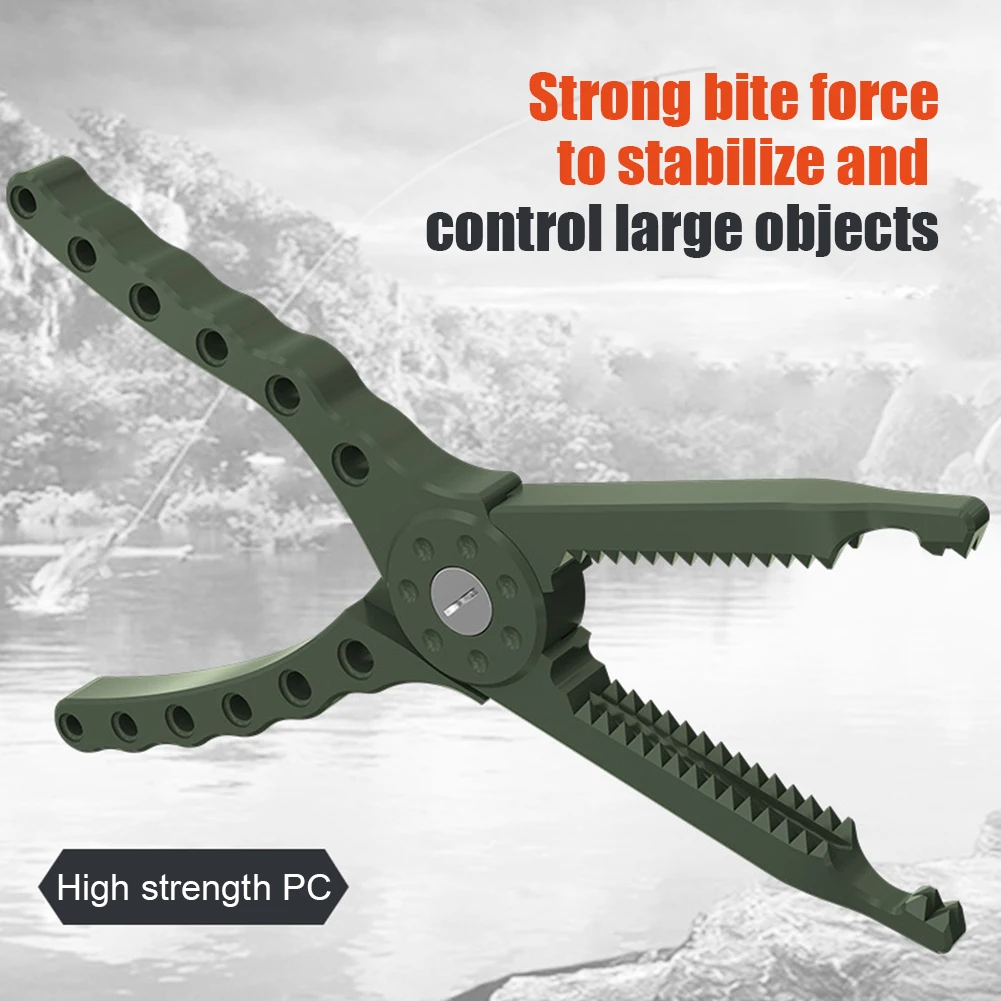 Fishing Pliers Tongs Gripper Cutter Plier Lip Controller with Carabiner Live Fish Buckle Clamp Clip Tackles Gear Supplies