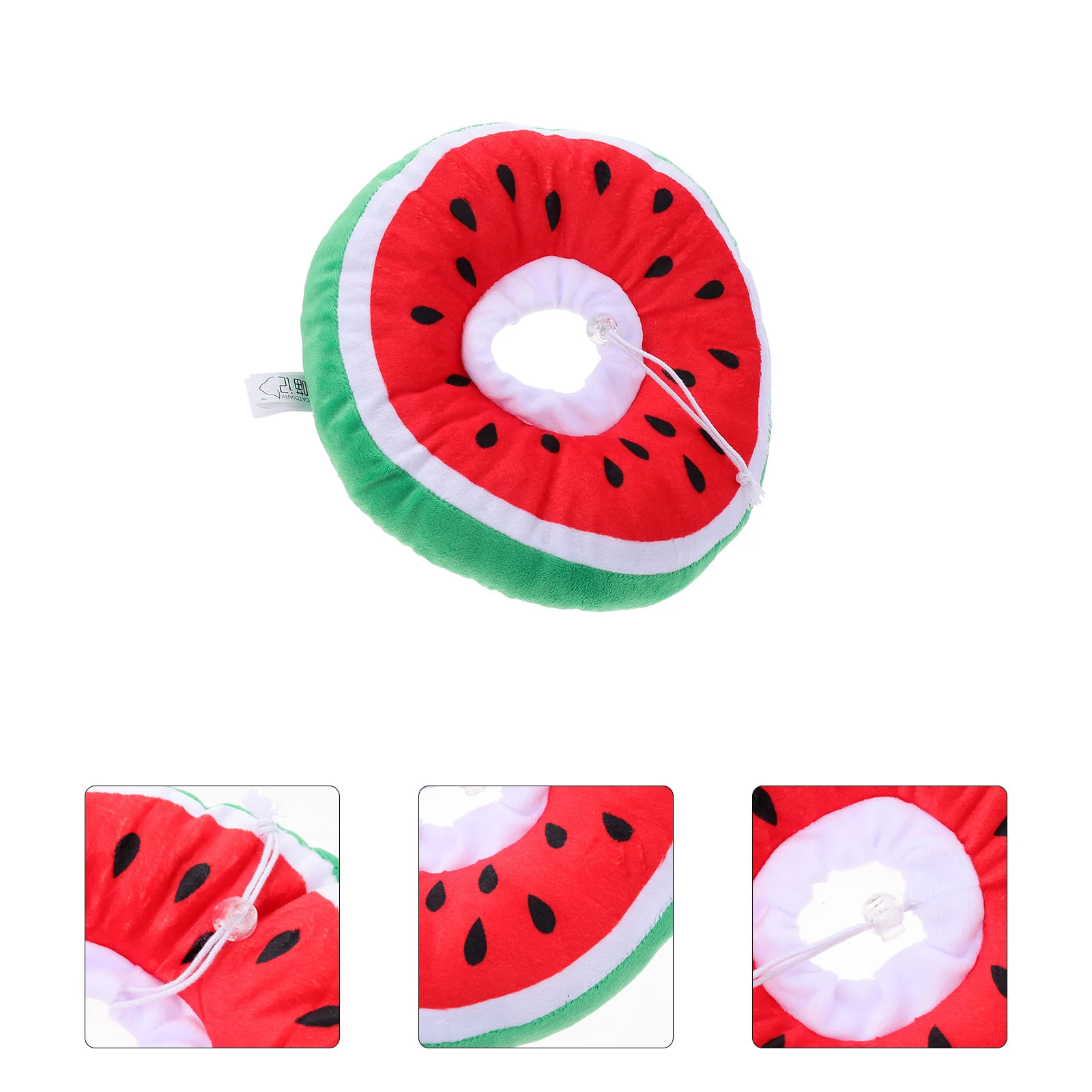

Cat Recovery Collar Supple Cat Cone Collar Cartoon Watermelon Cat Collar Pet Polyester Collar