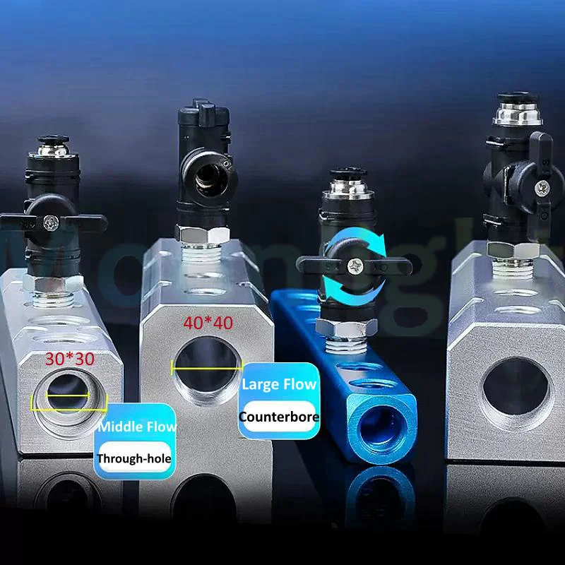 Дистрибьютор пневматического источника воздуха 1/4 дюйма 1/2 bsp многолинейный