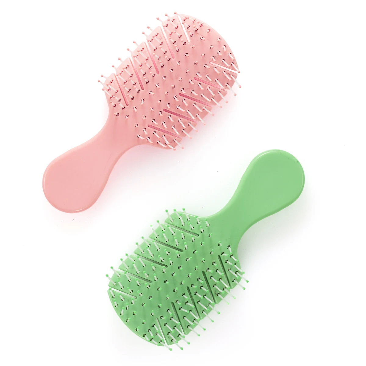 Autumnfish Мини пушистая Расческа для укладки розовая зеленая Массажная кожа головы
