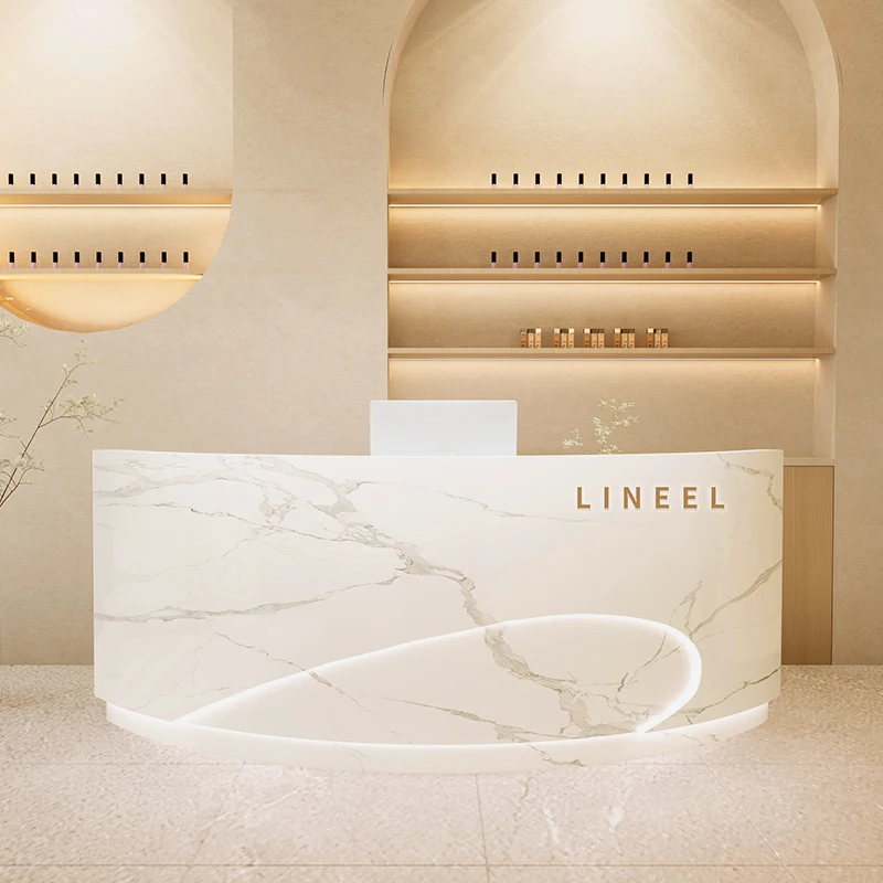 Исполнительная офисная мебель Fisktion Стол для приема Роскошный центр клиента