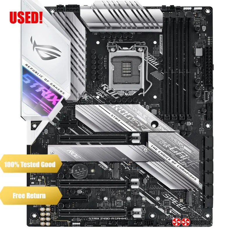 Материнская плата ASUS ROG STRIX Z490-A GAMING LGA 1200 (Intel 10-го поколения) Z490 SATA 6 Гб/с ATX Intel
