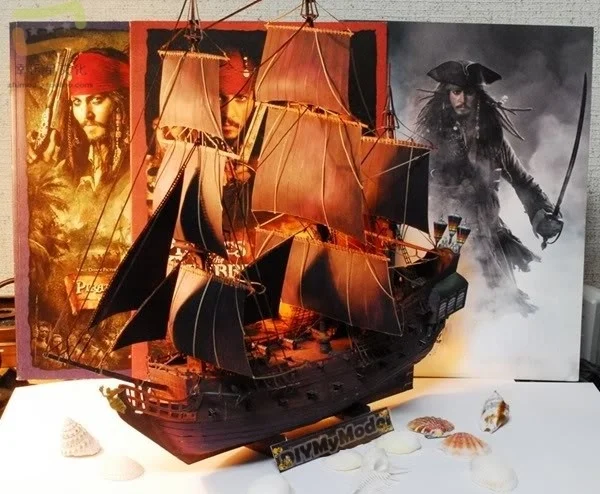 

Набор бумажных 3D-моделей пиратов Карибского моря DIYMyModeI «Черная жемчужина» для самостоятельной сборки, корабль высотой 16 дюймов
