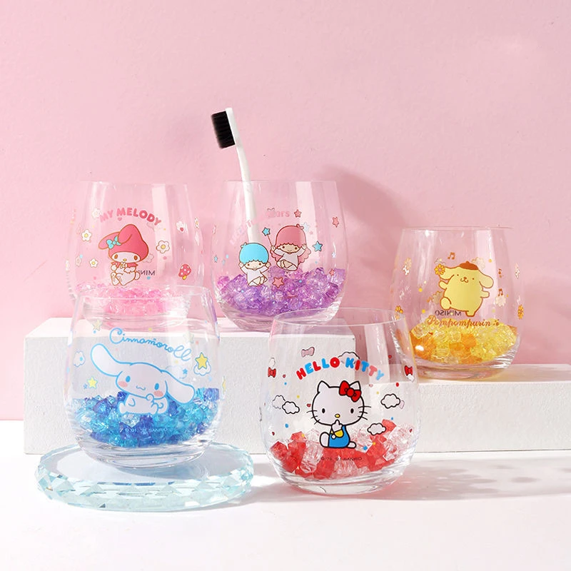 

Милая мультяшная аниме Sanrios, милая чашка для мытья HelloKittys с помпоном, пурин, мимелоди, литтлетвинтс, 380 мл, мультяшная Милая чашка для мытья, по...