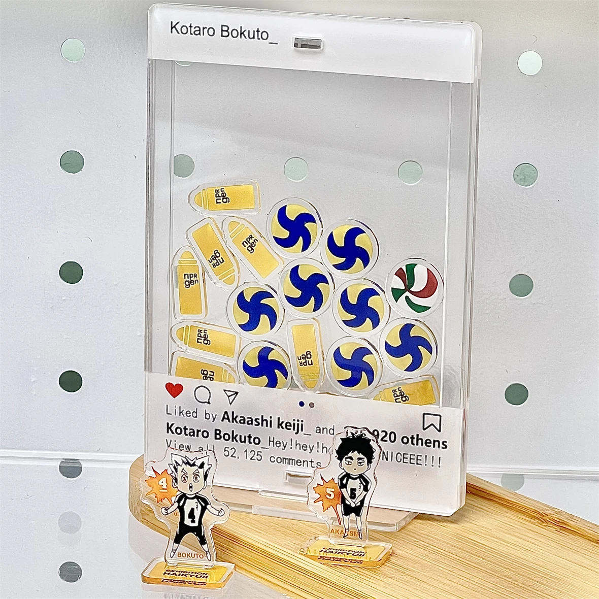 Аниме Хайкю!! Shoyo Hinata Kotaro Bokuto Kei Tsukishima Kozume Kenma Косплей Милый акриловый