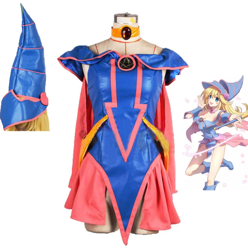 Anime Yu-Gi-Oh Dark Black Magician Girl Cosplay Costume