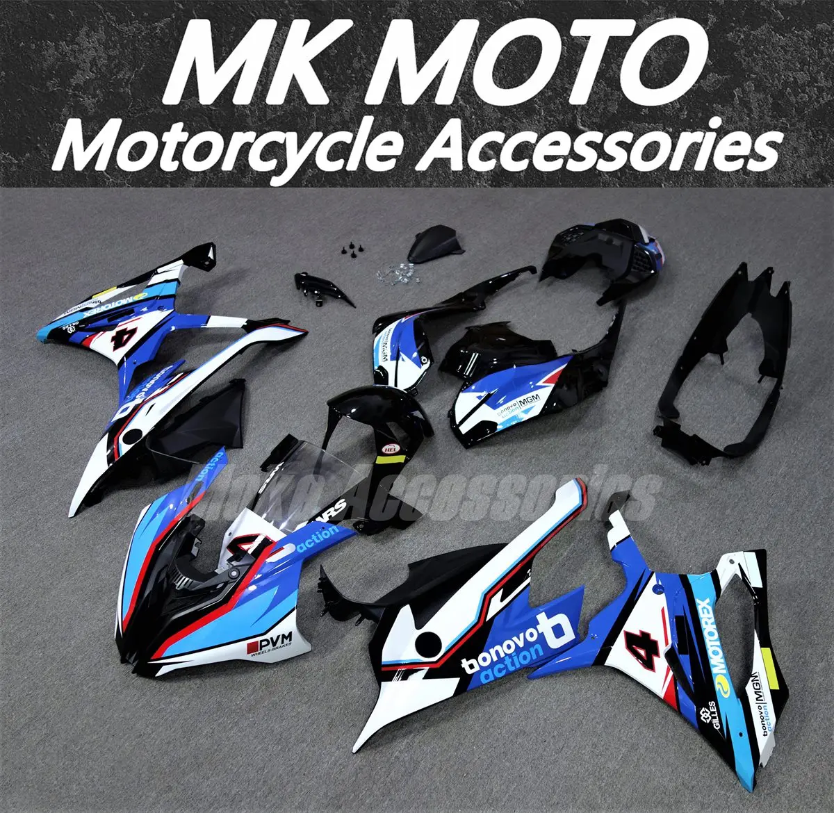 Комплект обтекателей Moke moto подходит для M1000RR S1000rr 2019 2020 2021 2022 комплект кузовных