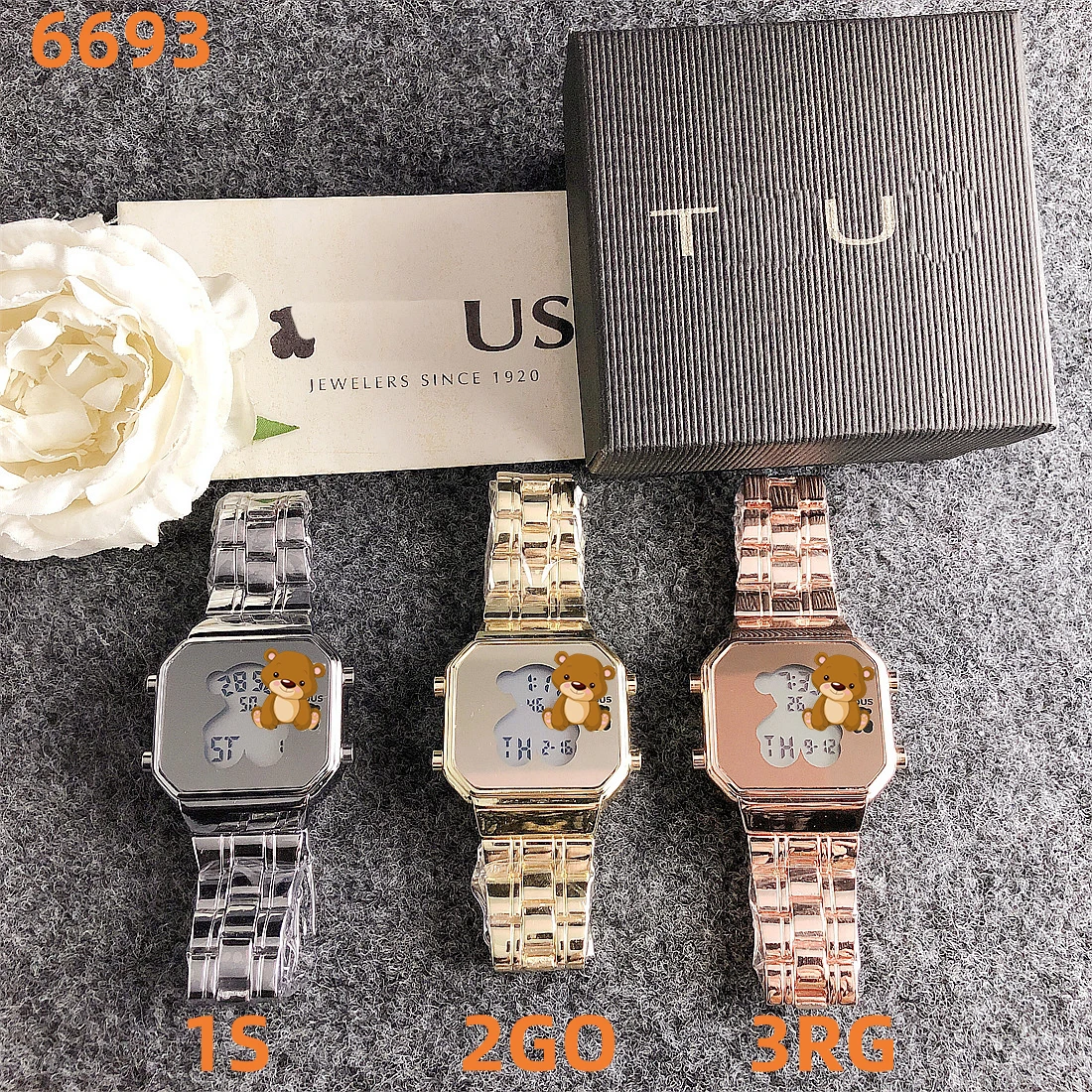 

2023 Spanish Bear Watch with Beads Charms for Jewelry Making, Good Craftsmanship and TOP Quality youth, cuteness