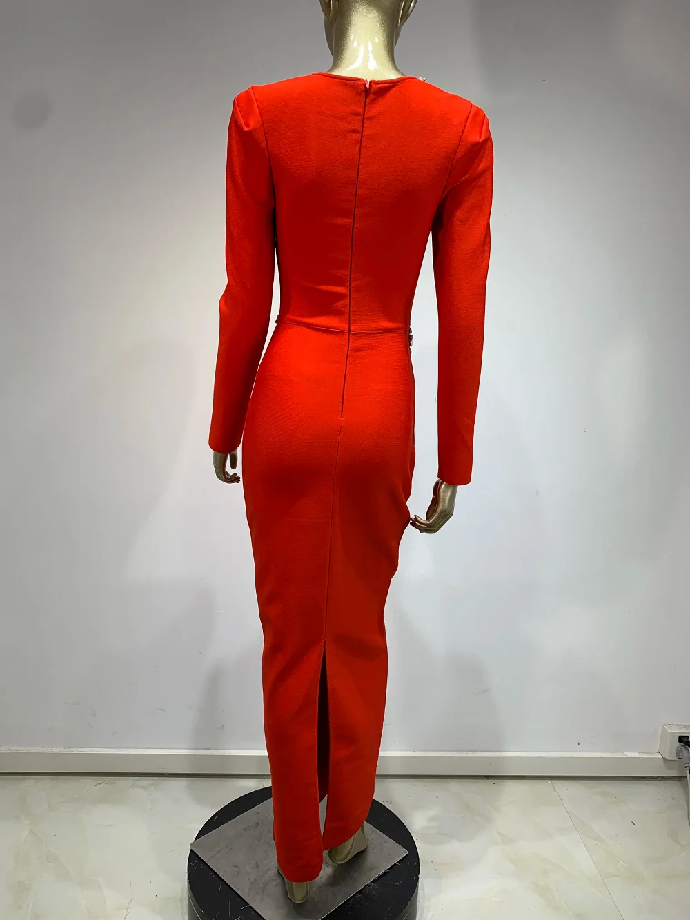 2025 женское сексуальное платье знаменитостей с длинным рукавом и квадратным